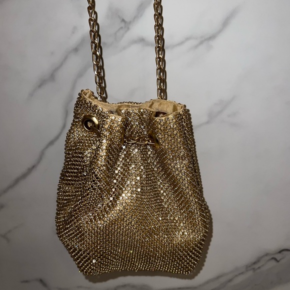Gold Rhinestone Purse - Picture 2 of 4